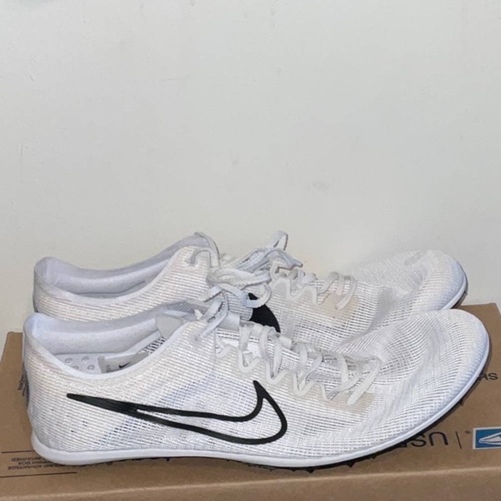 NIKE ZOOM MAMBA V6 TRACK & FIELD DISTANCE WHITE SIZE 13 NO SPIKES KIT NEW